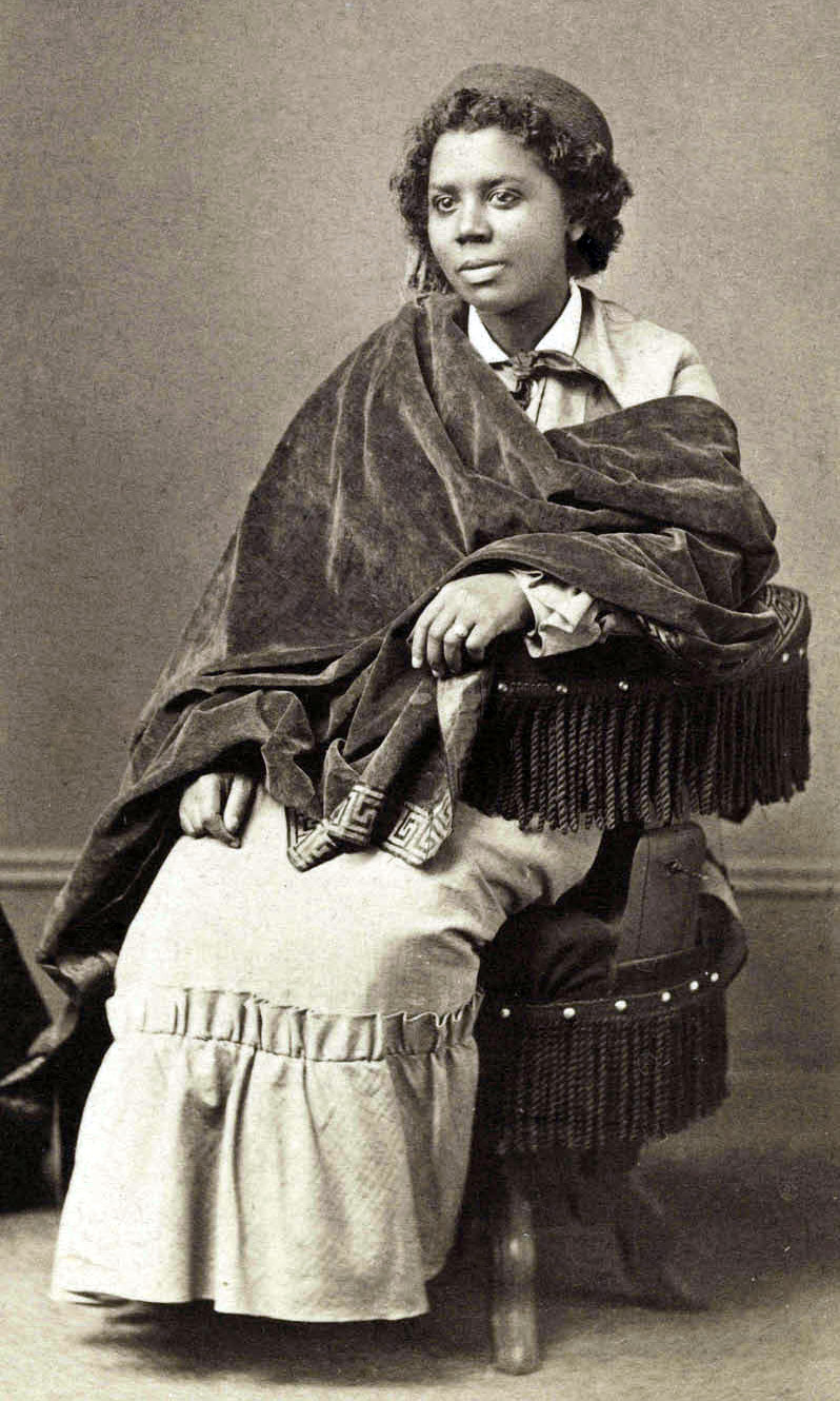 Edmonia Lewis by Henry Rocher, c. 1870, Wikipedia Commons.